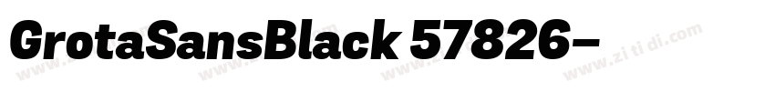 GrotaSansBlack 57826字体转换